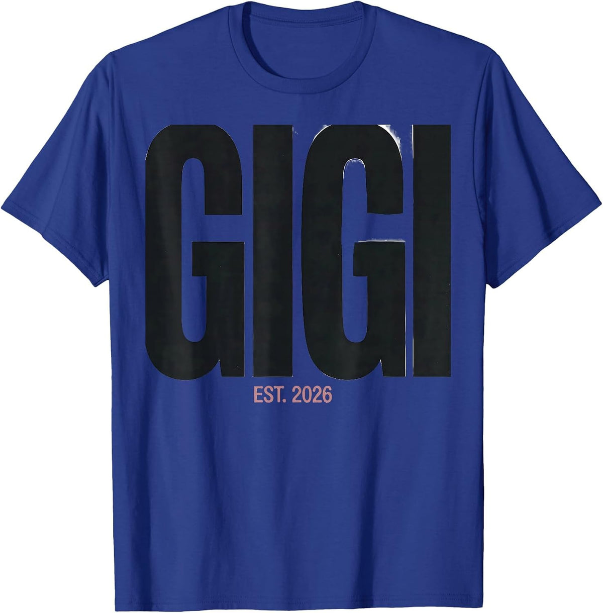 Men's Gigi Est 2026 First Time Grandma Gift Grandparent T-Shirt - Royal Blue