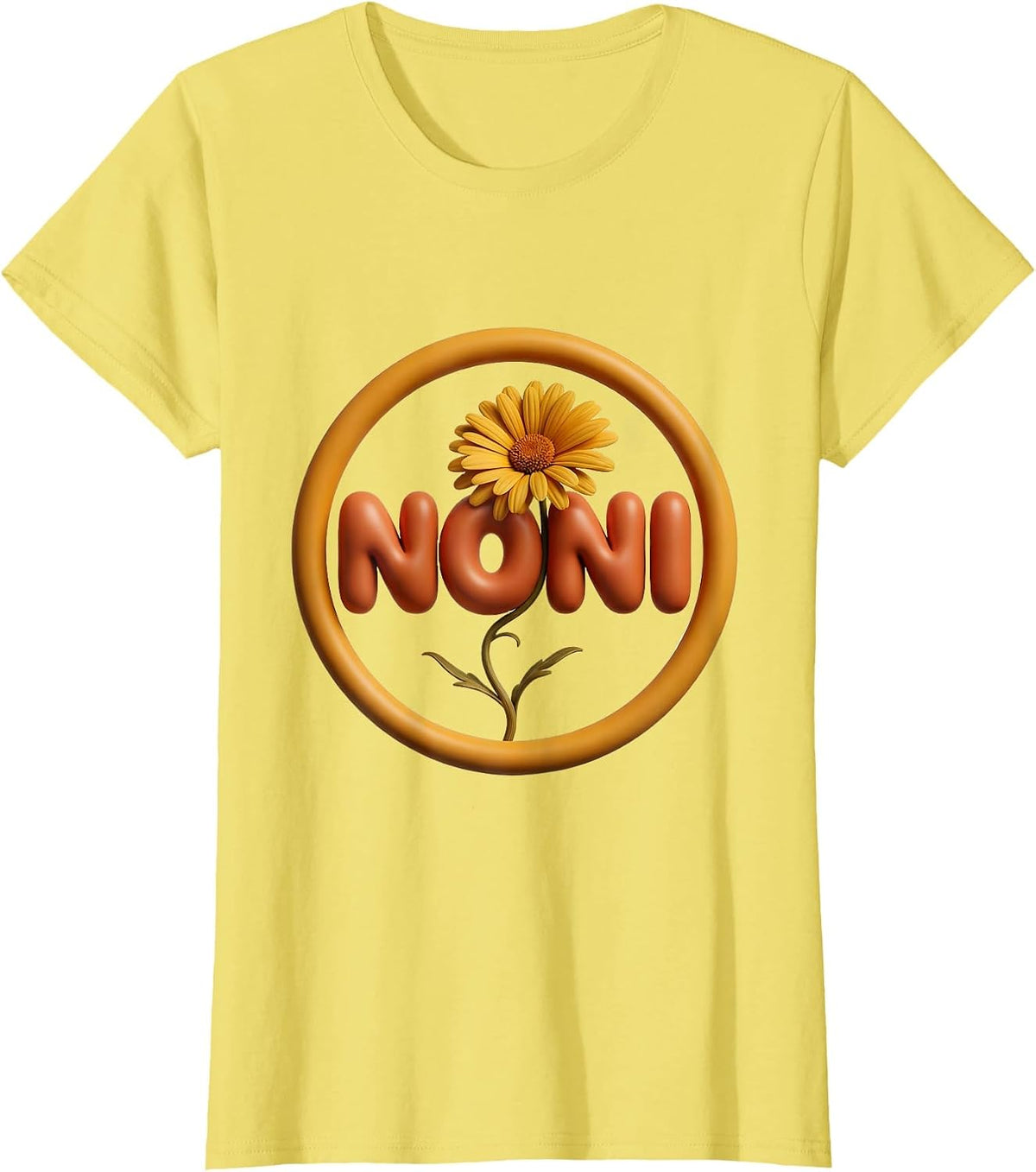 Noni Funny Grandparent Day Grandma Gift T-Shirt - Lemon Yellow