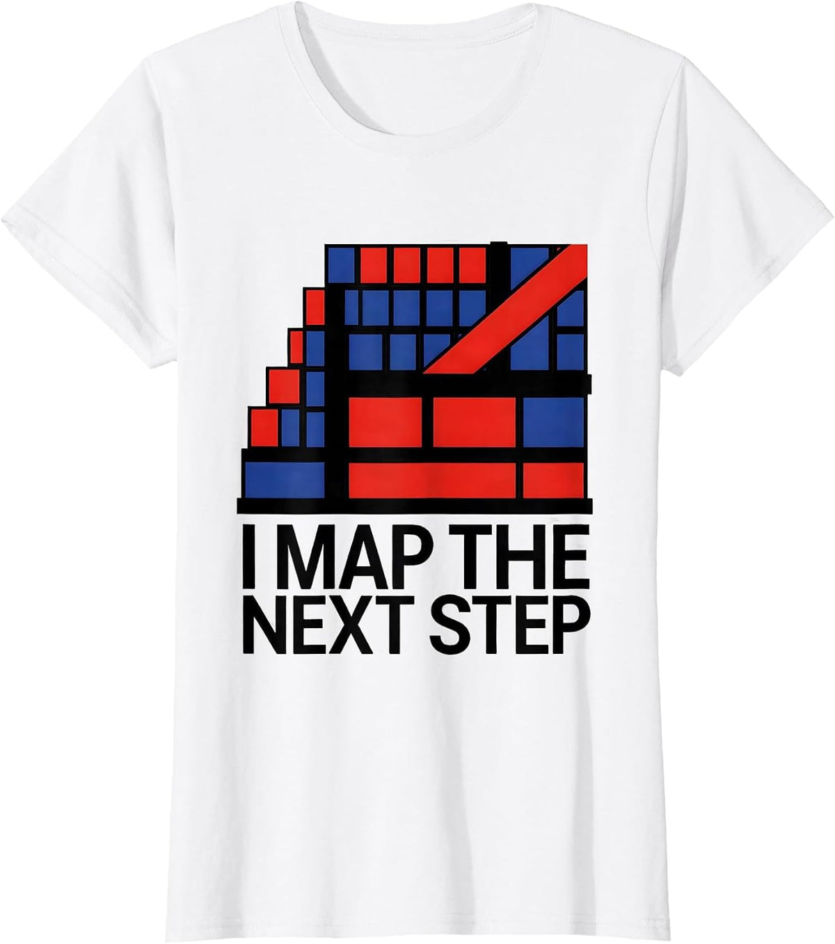 I Map The Next Step Bauhaus Modernist Special Education T-Shirt - White