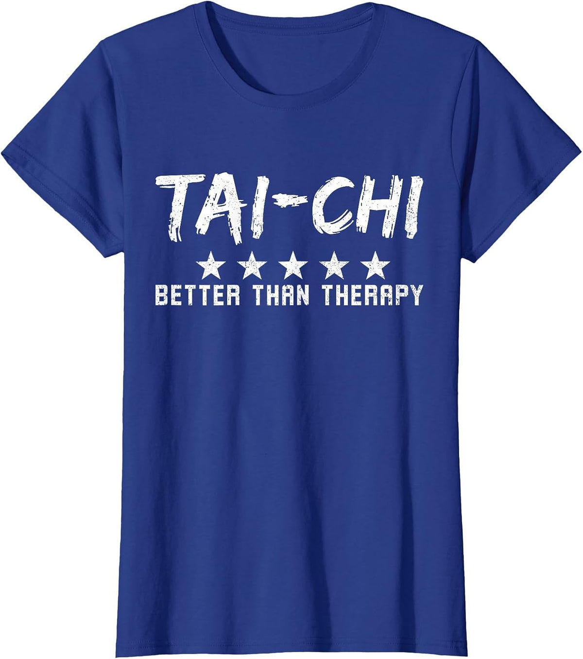 Tai-Chi Better Than Therapy Funny Tai Chi T-Shirt - Royal Blue