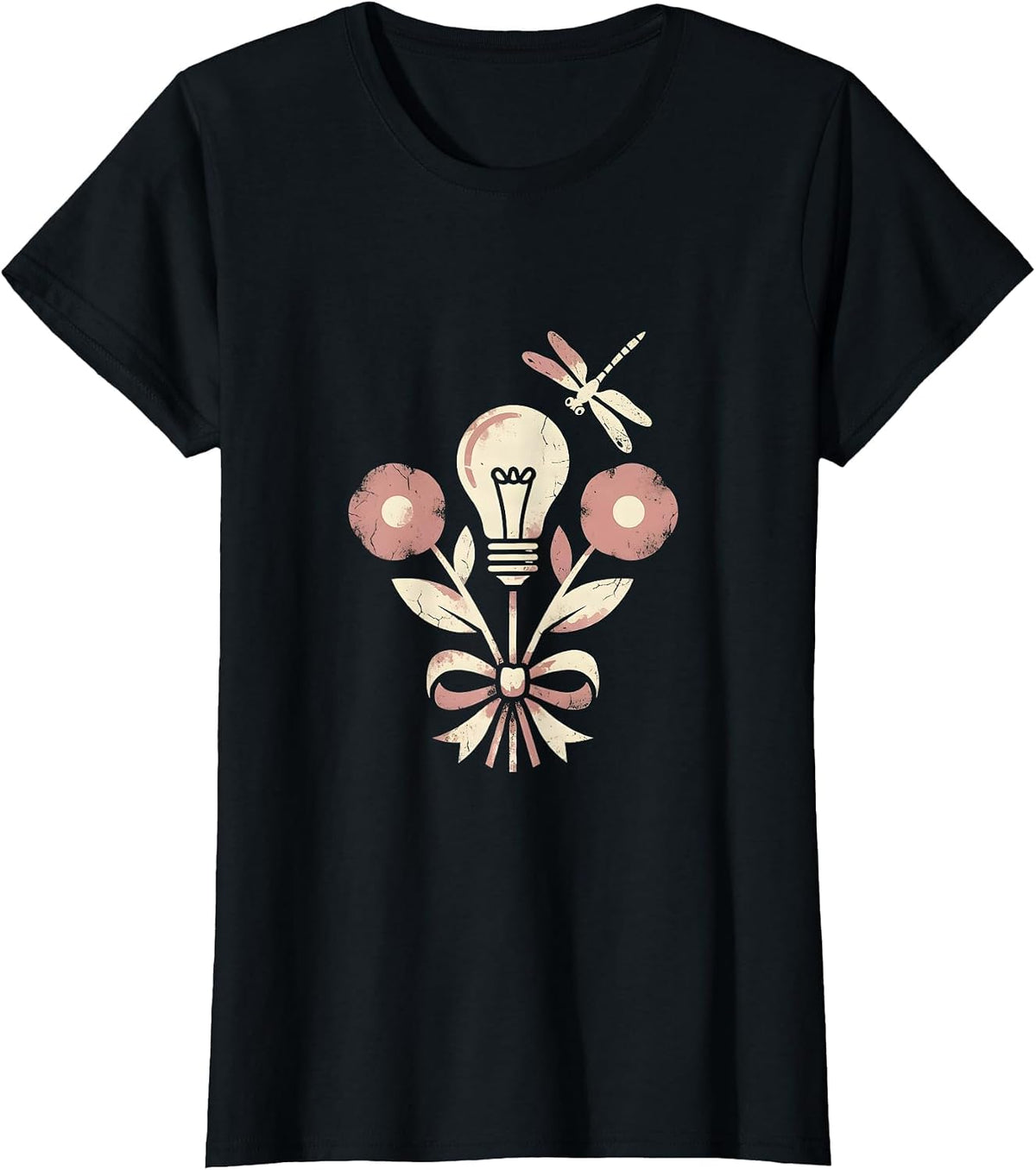 Labor Day Electrician Wiring Light Bulb Graphic T-Shirt - Black