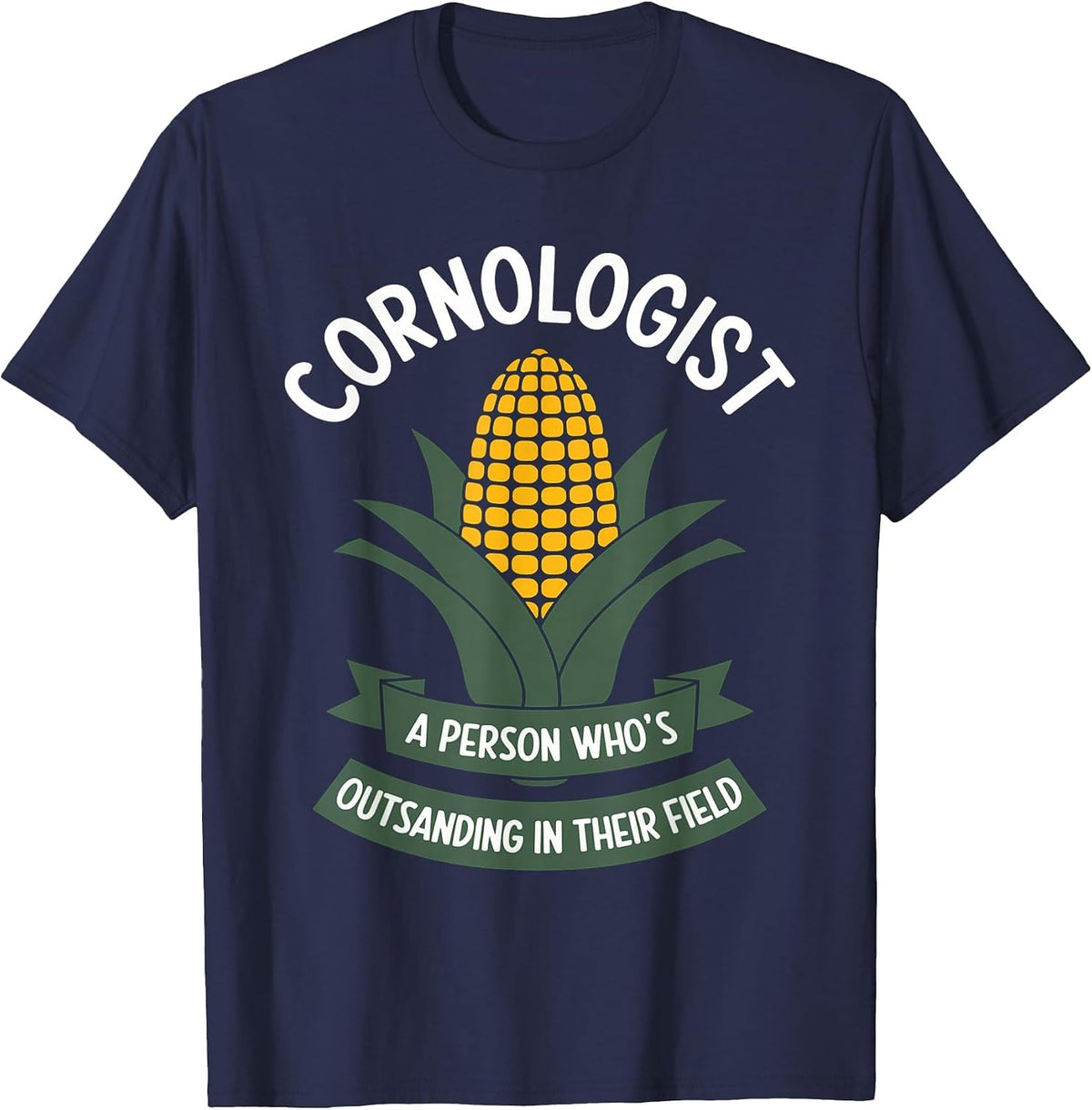 Funny Farming Saying Cornologist Definition Corn Farmer Men T-Shirt - Navy Blue
