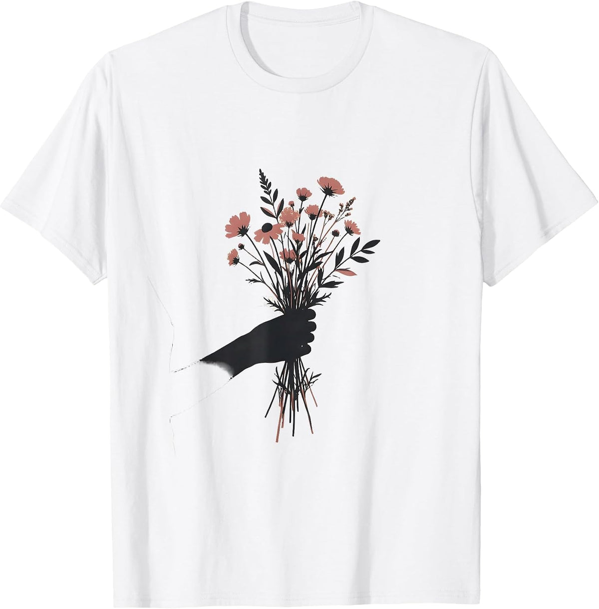 Men's Be Kind Wildflower Bouquet Kindness Gift Tee T-Shirt - White