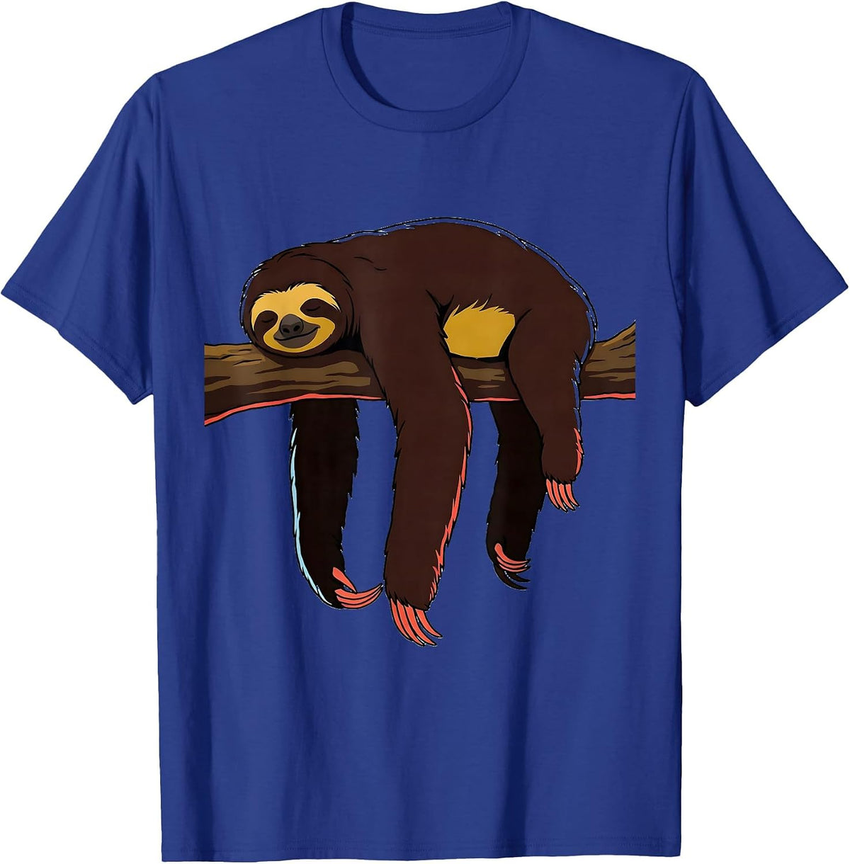 Sloth Lazy Humor Animal Lover Novelty Gift T-Shirt - Royal Blue
