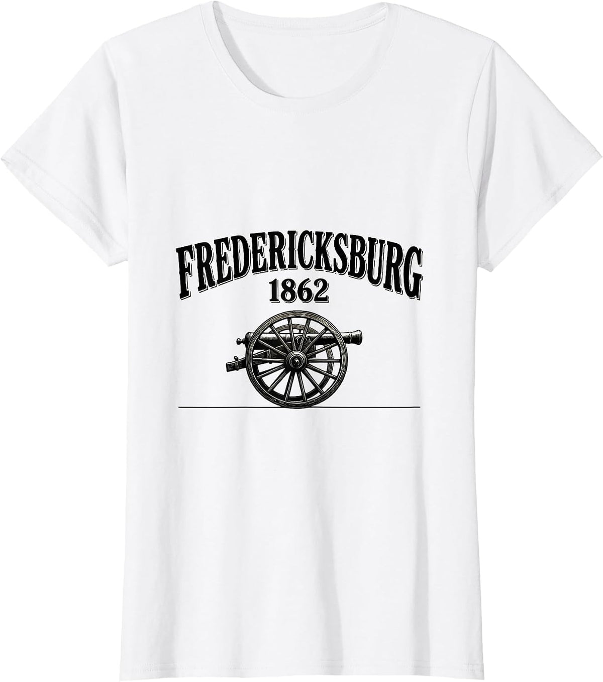 Fredericksburg 1862 Monochromatic Civil War History T-Shirt - White