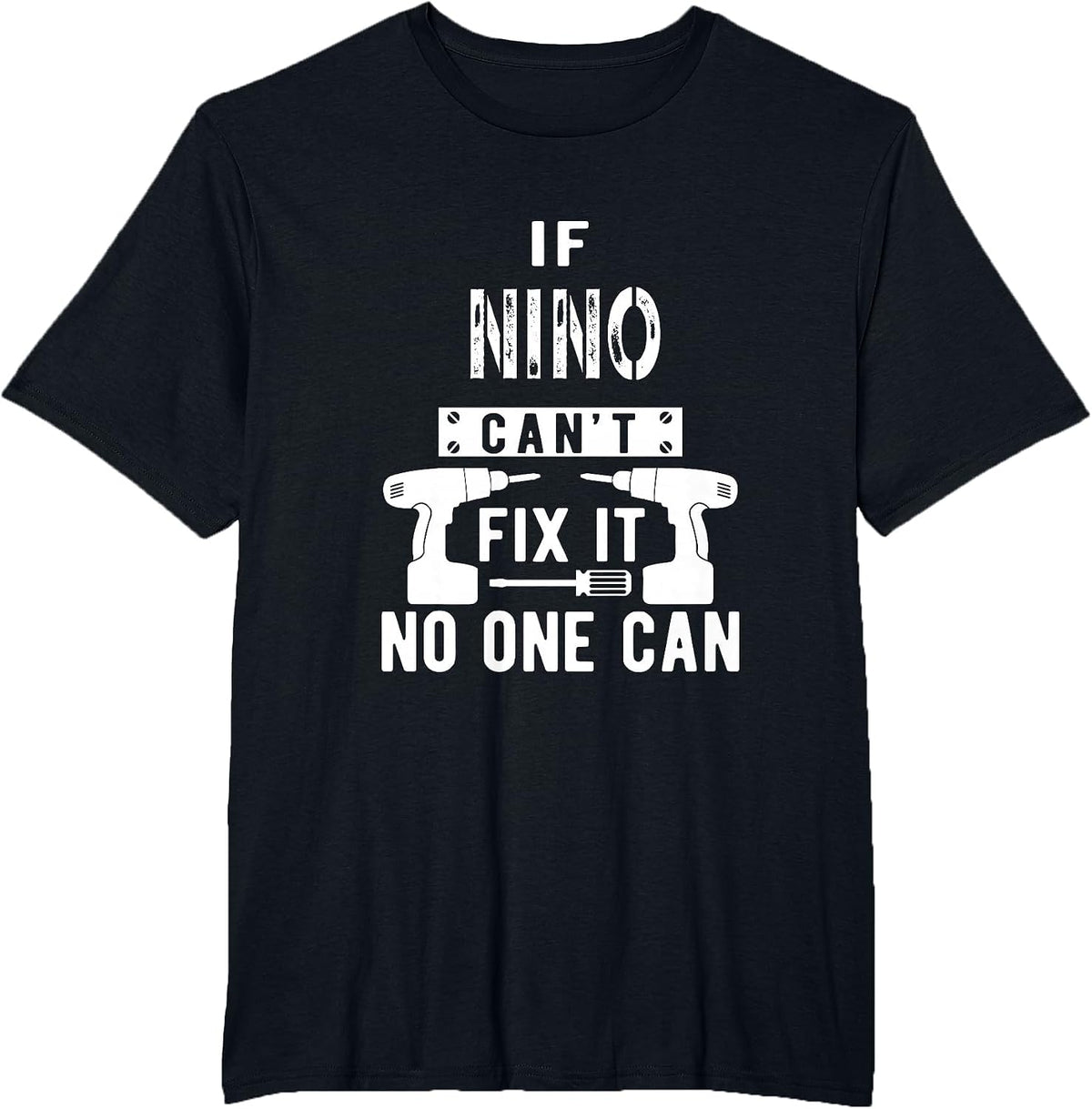 If Nino Can't Fix It No One Can Mexican Spanish Godfather T-Shirt - Black
