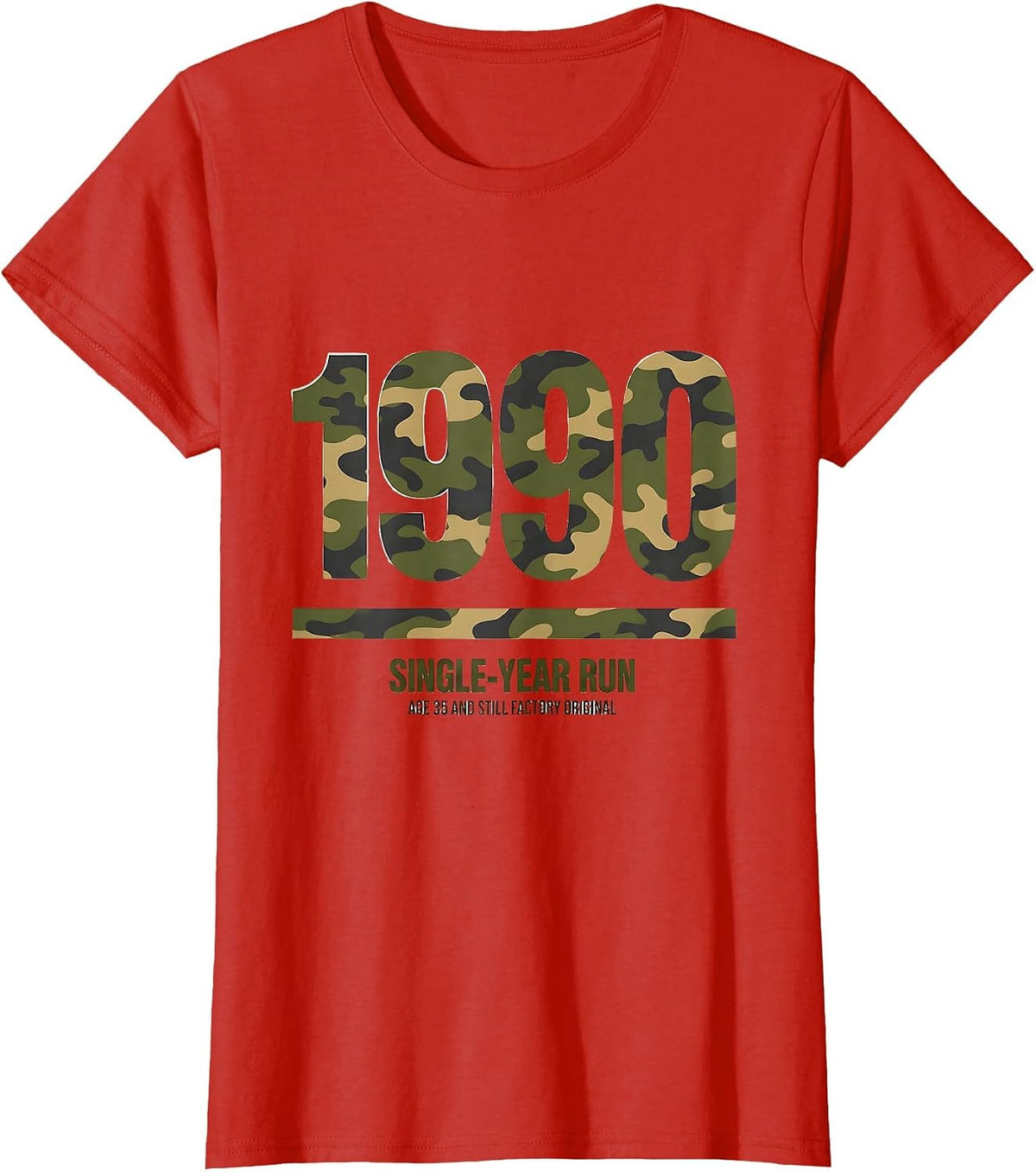 1990 — Single-Year Run — Age 35 And Still Factory Original T-Shirt - Red