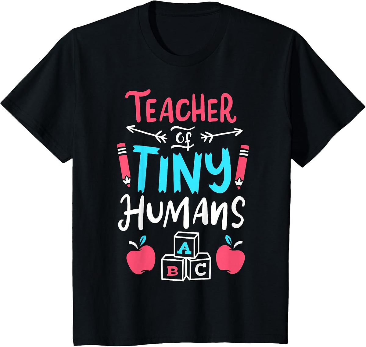 Teacher Preschool Pre K Kindergarten T-Shirt - Black