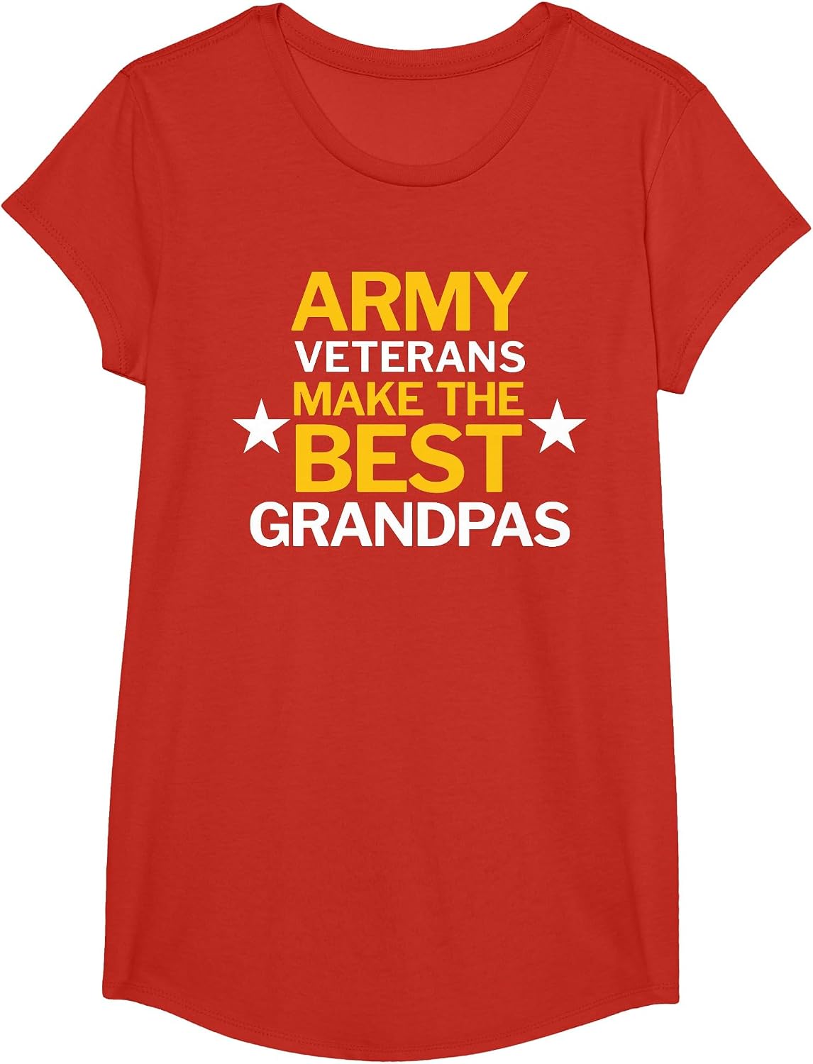 Army Veterans Make the Best Grandpas T-Shirt T-Shirt - Girls Red
