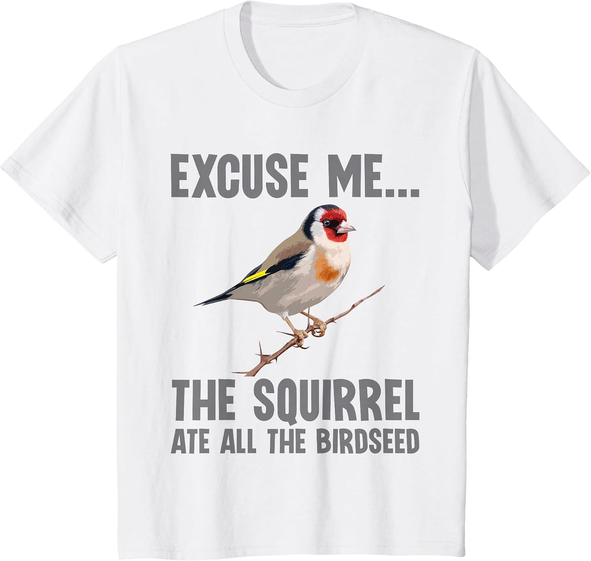 Bird Art for Men Women Kid Bird Watching Birding Birdwatcher T-Shirt - White