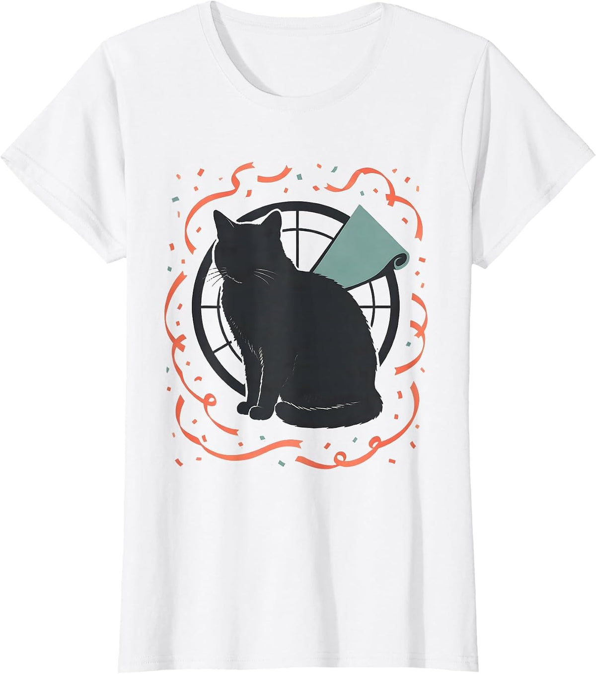 Lazy Cat Calendar New Year Humor Gift T-Shirt - White