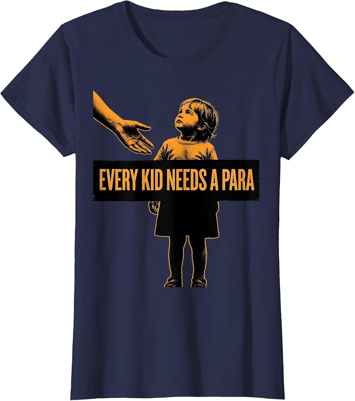 Women's Every Kid Needs A Para Paraprofessional Design T-Shirt - Navy Blue