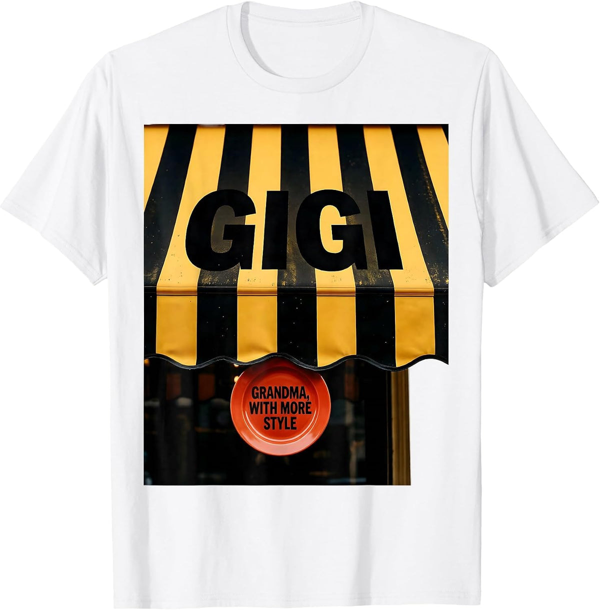 Men's Gigi Grandma With More Style Funny Grandmother Gift T-Shirt - White
