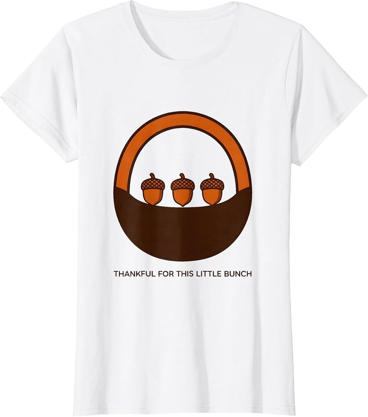 Thankful For This Little Bunch Autumn Teacher Preschool Kids T-Shirt - White
