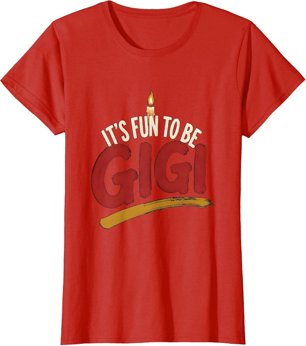 It's Fun To Be Gigi Playful First Birthday Family Matching T-Shirt - Red