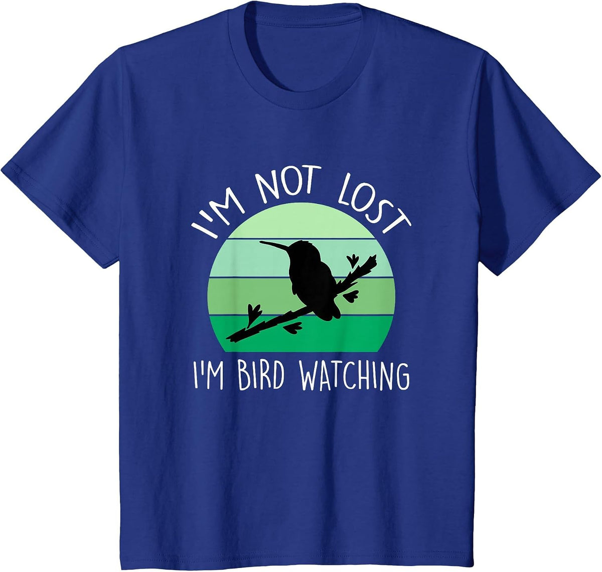 Birding Ornithology Bird Watcher T-Shirt - Royal Blue