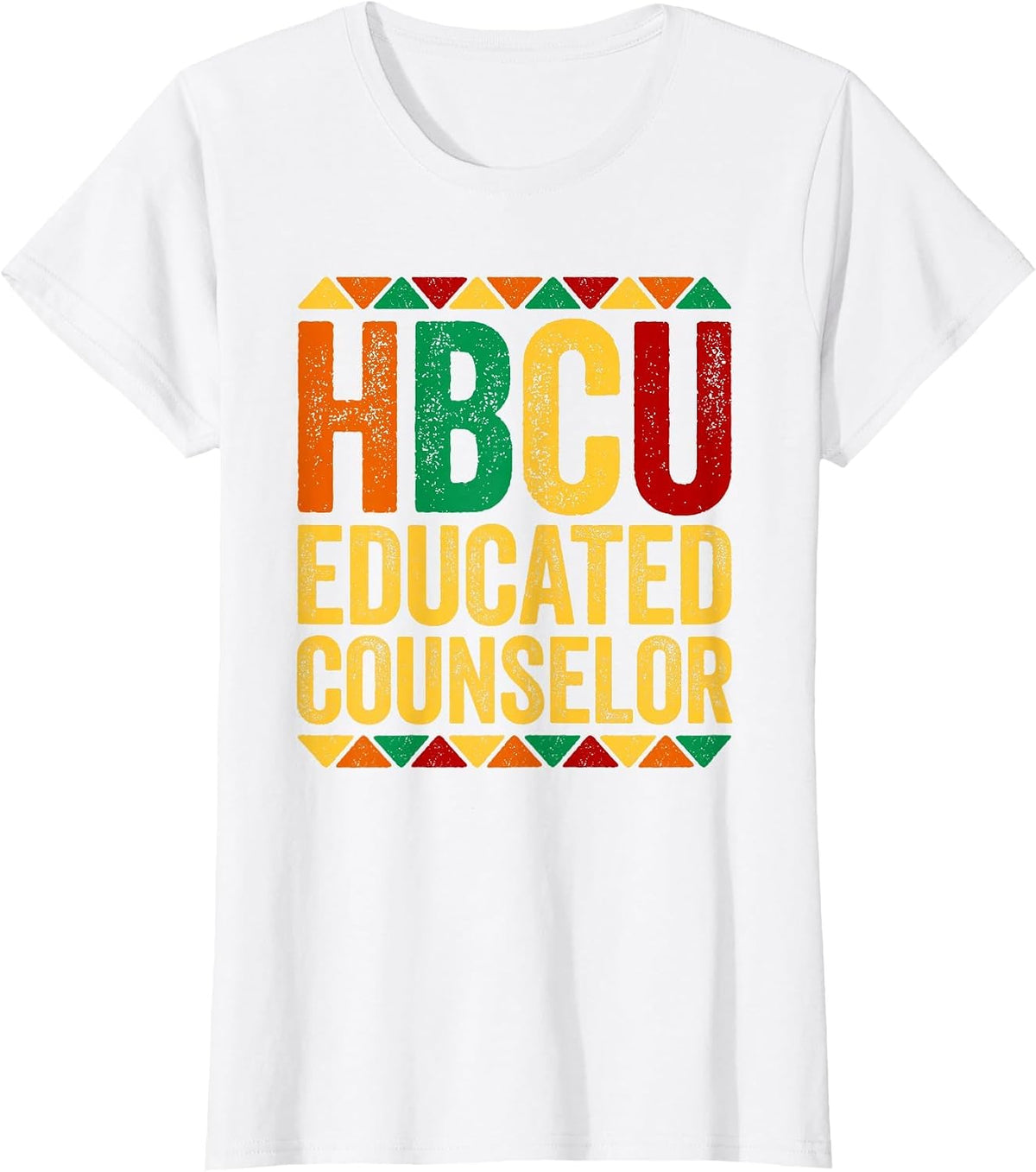 HBCU Educated Counselor Shirt Historical Black History Month T-Shirt - White