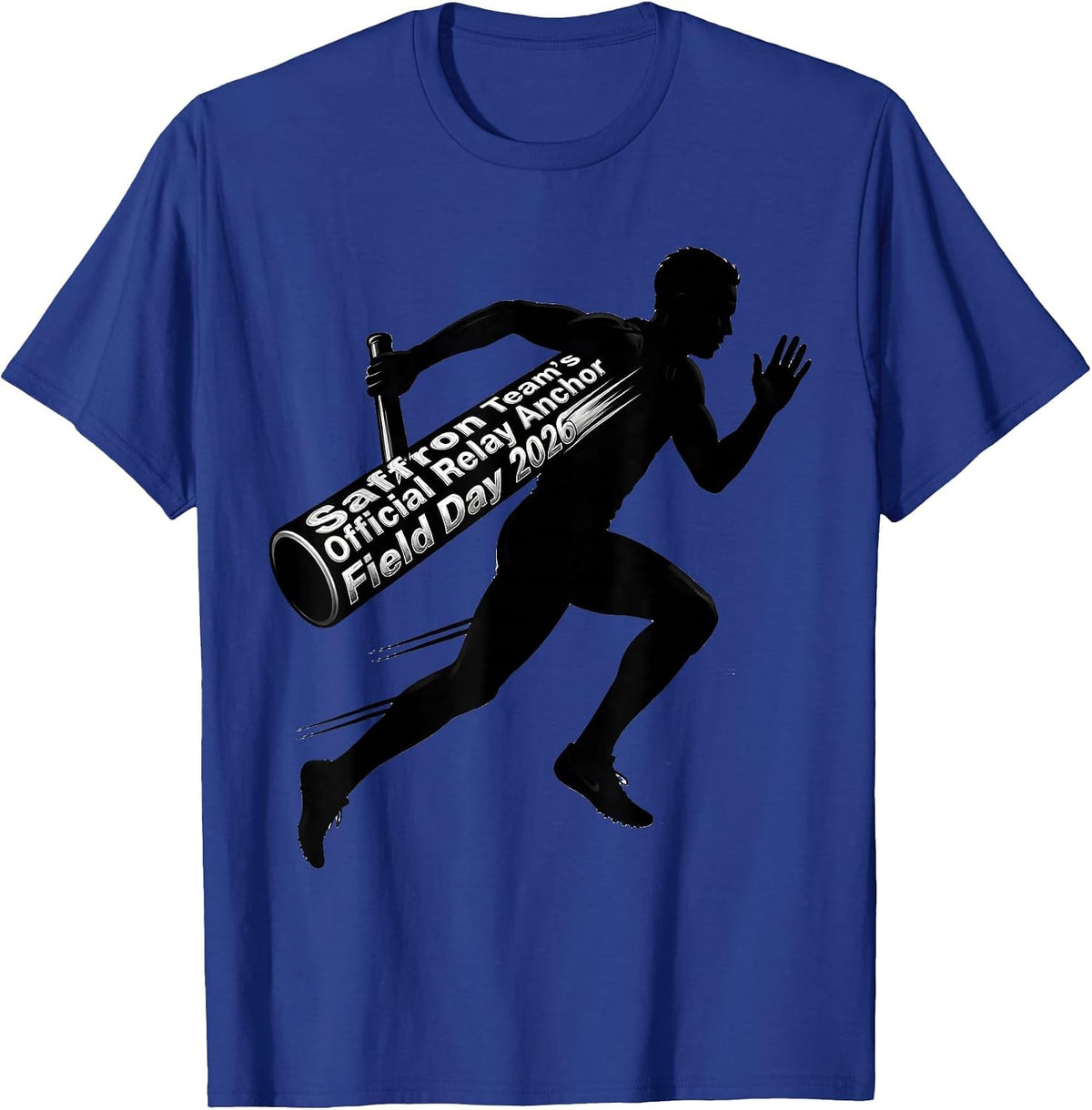 Men's Saffron Team's Official Relay Anchor — Field Day 2026 T-Shirt - Royal Blue