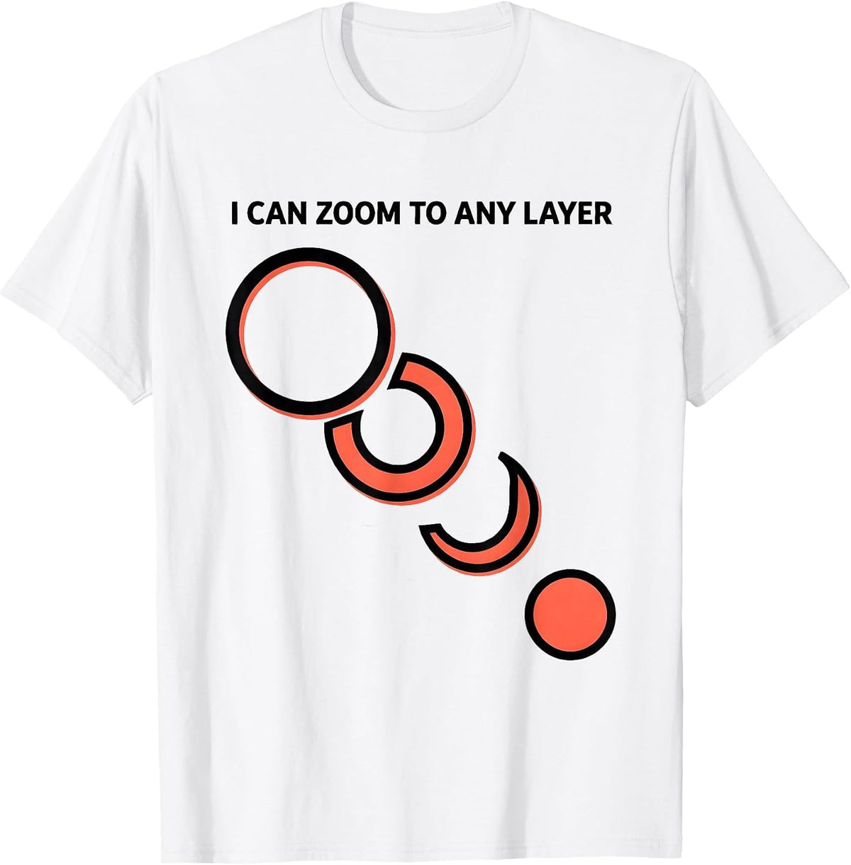 Men's I Can Zoom To Any Layer Astrophysics Science Black Hole T-Shirt - White