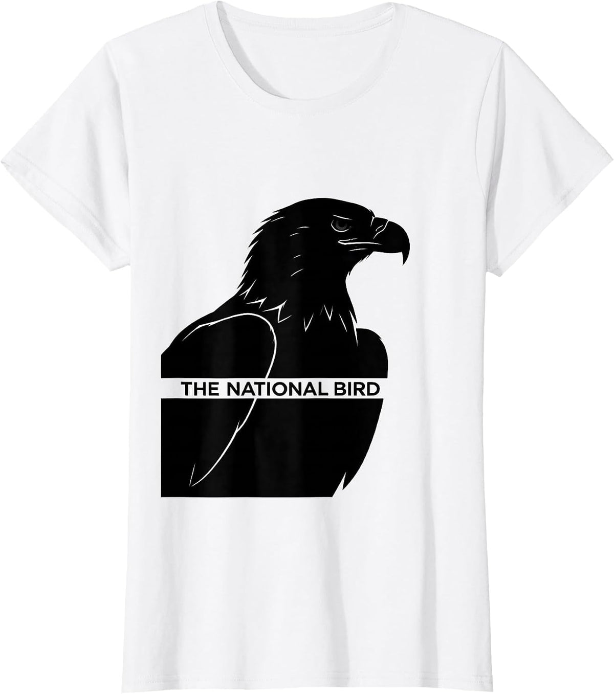 Women's The National Bird Eagle Faith Christian Gift T-Shirt - White