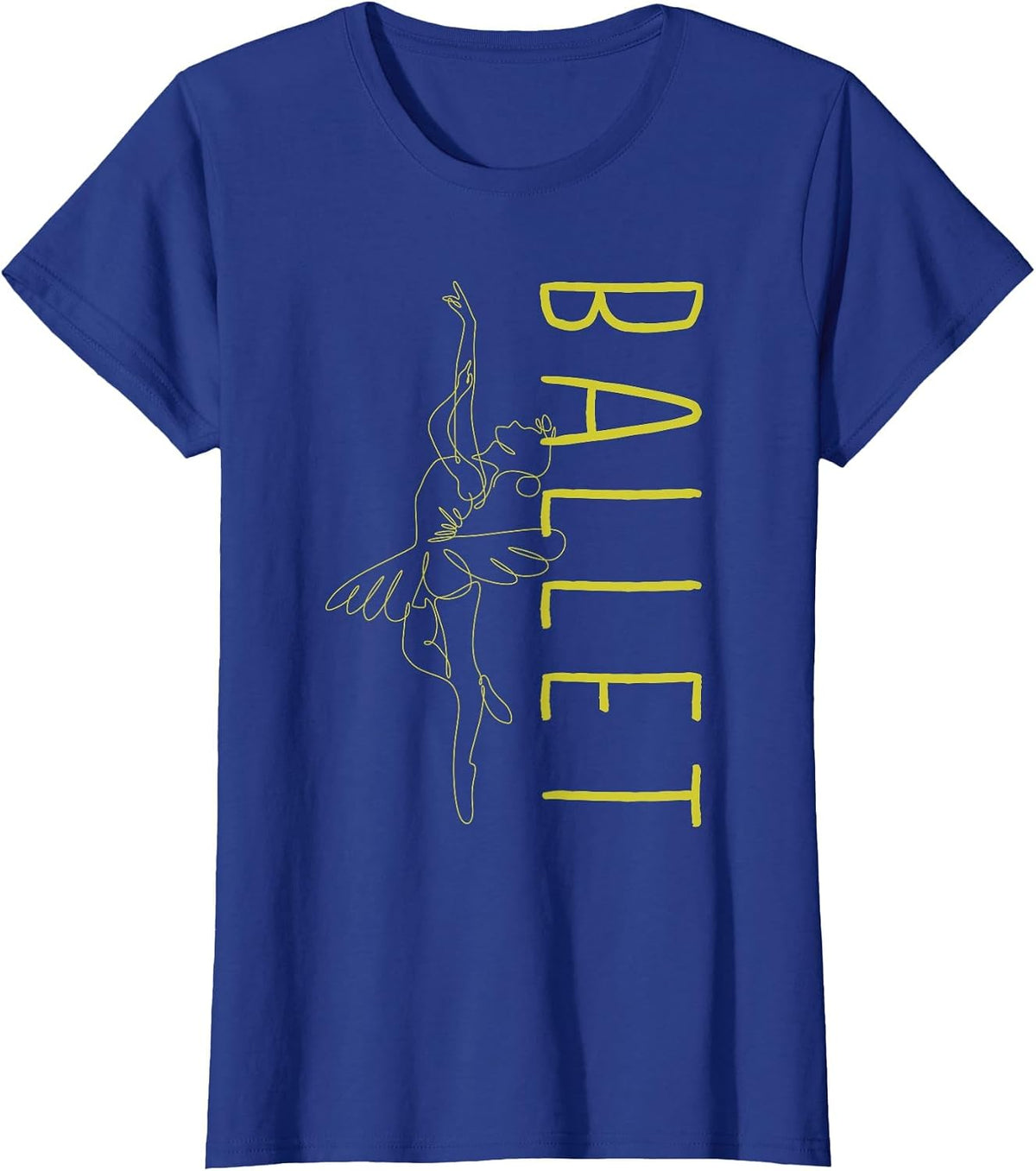 Funny Ballet Dance Danseuse Ballerina En Pointe Shoe Lovers T-Shirt - Royal Blue