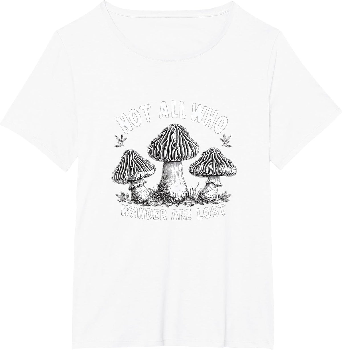 Mushroom Hunter Foraging Funny 09WSNF T-Shirt - White