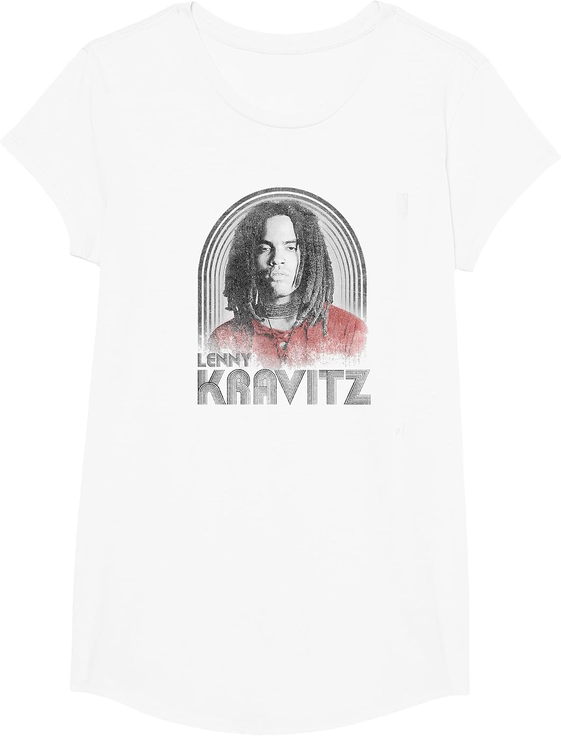 Lenny Kravitz – Retro Lines Logo T-Shirt - Girls White