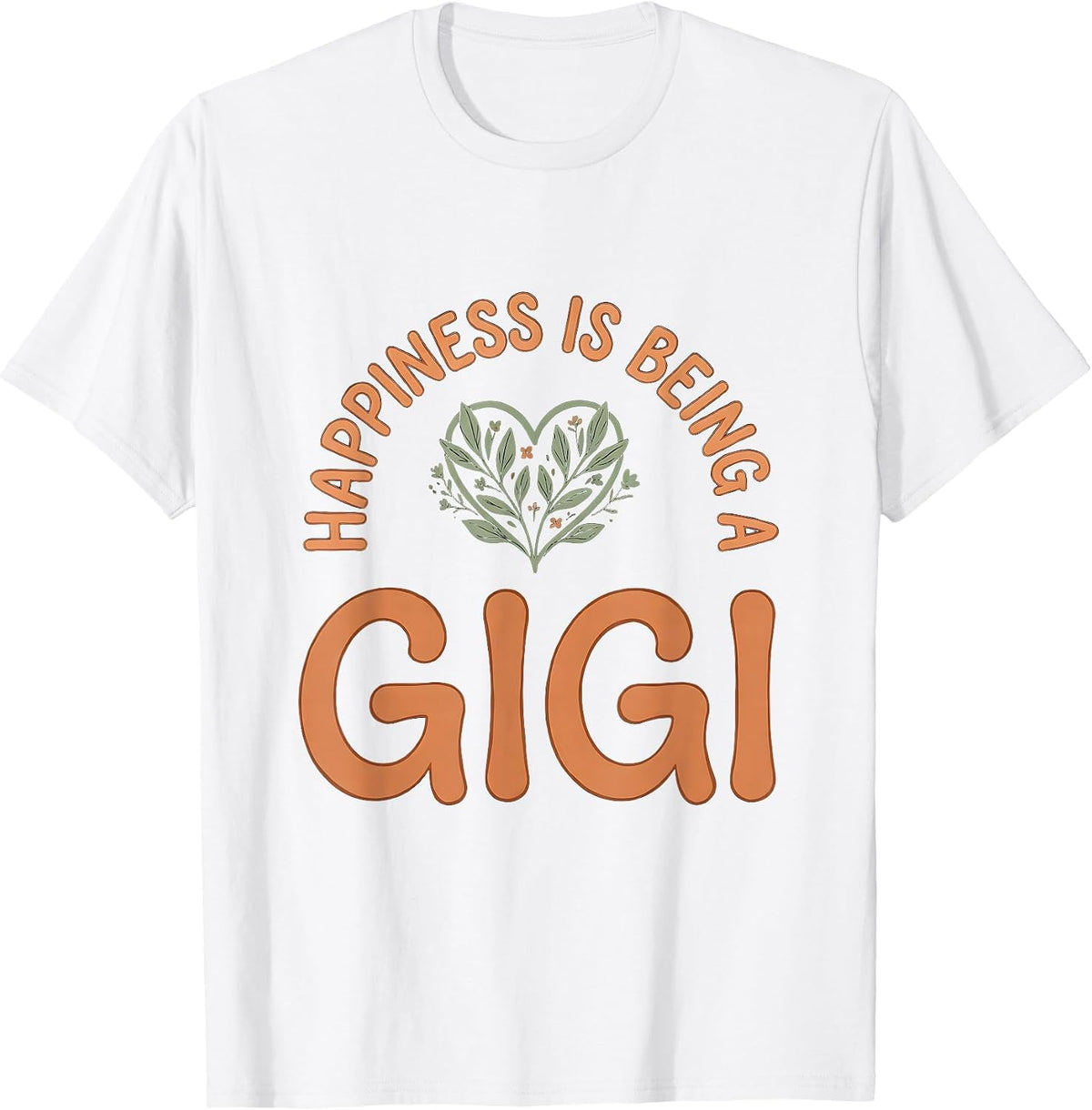 Men's Happiness Is Being A Gigi Boho Grandma Mother's Day T-Shirt - White