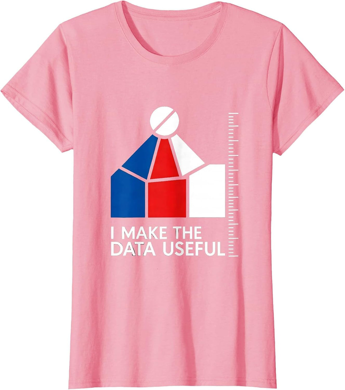 Women's I Make The Data Useful Bauhaus Modernist Special Education T-Shirt - Pink