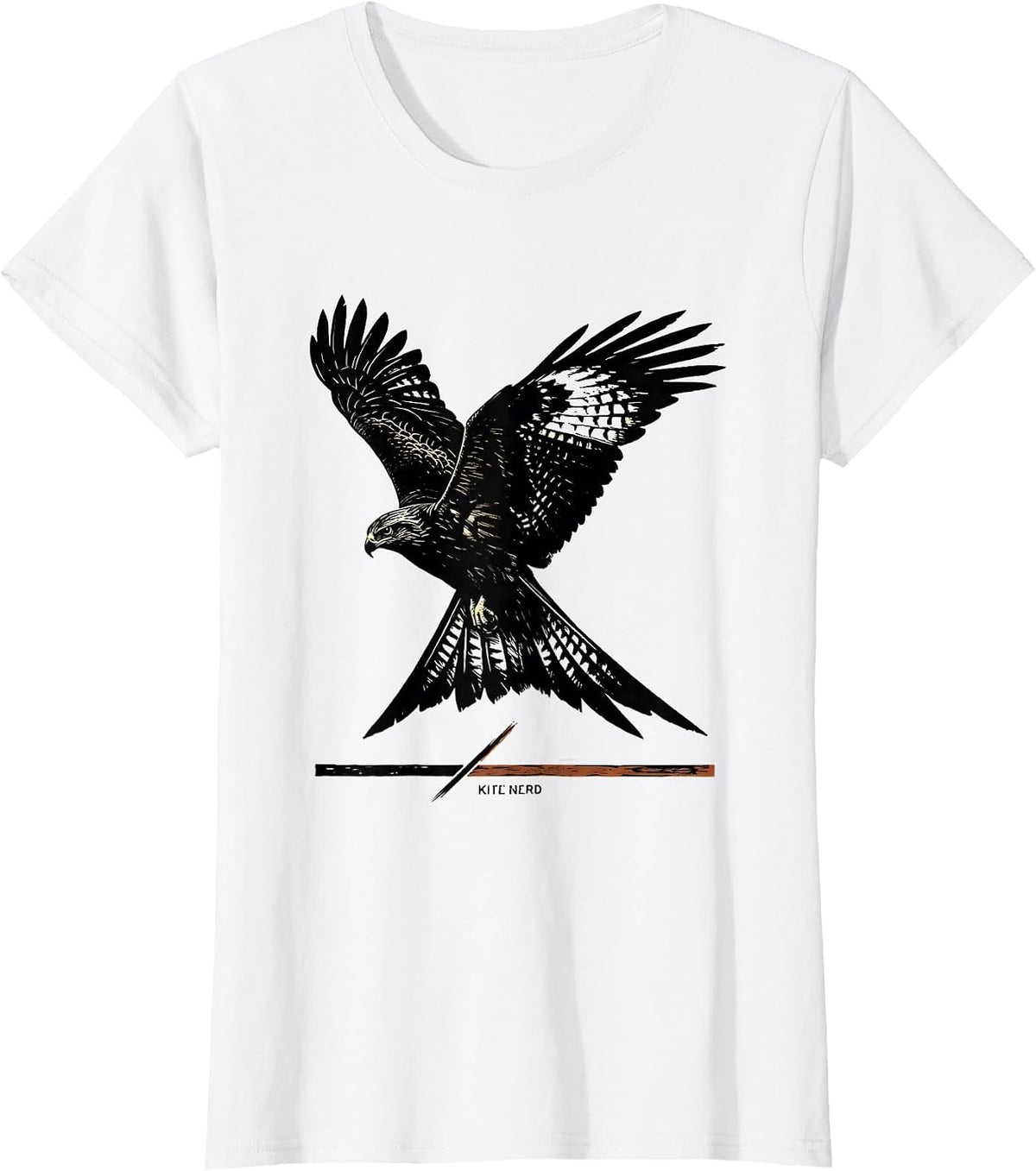 Kite Nerd Funny Birdwatching Birding Bird Lover Humor T-Shirt - White