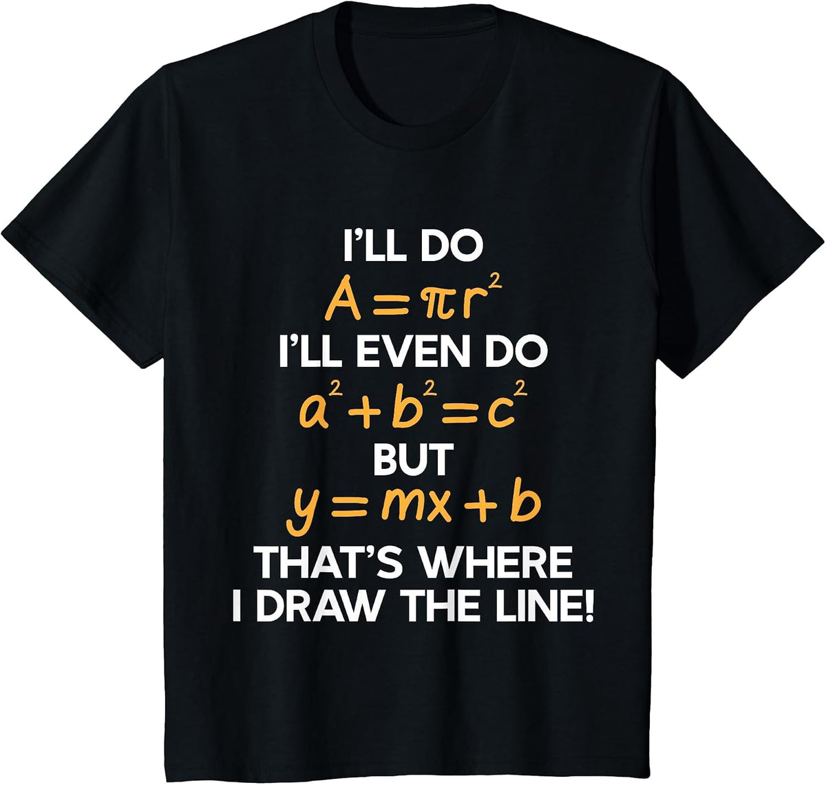 I'll Do Math Formula Funny Math Puns for Students Teachers T-Shirt - Black