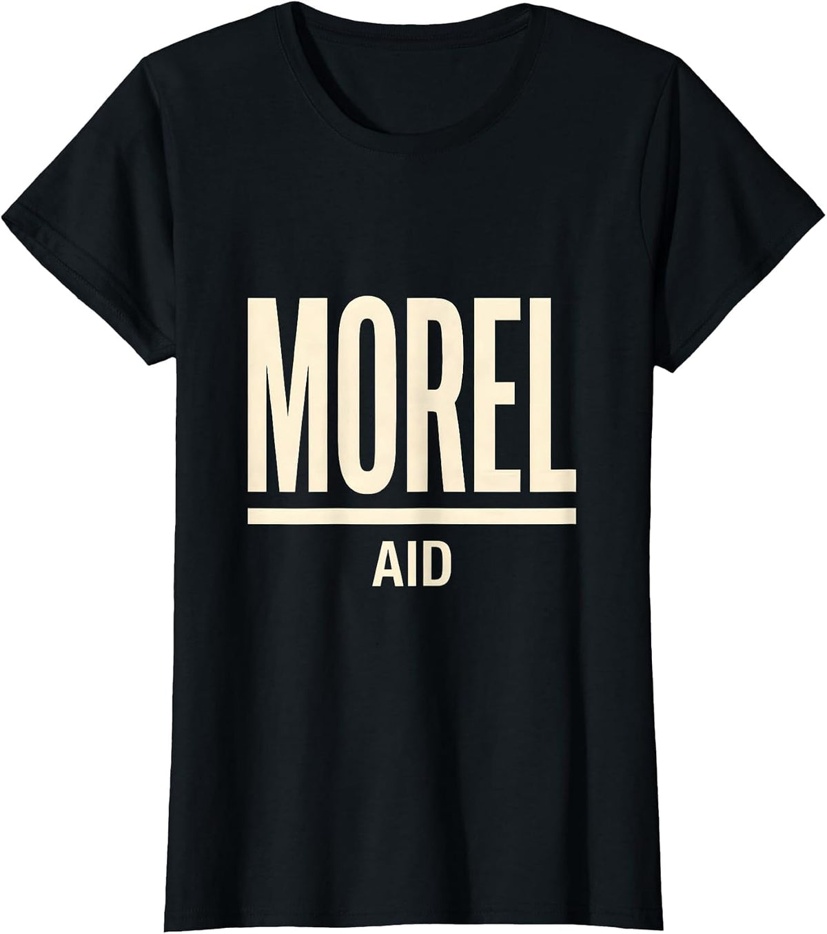 Morel Aid Funny Mushroom Foraging Morel Hunter Gift T-Shirt - Black