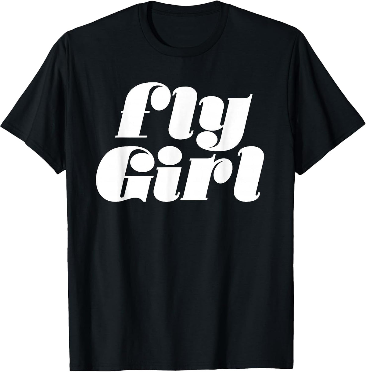 Fly Girl 80s 90s Old School Hip Hop T-Shirt - Black