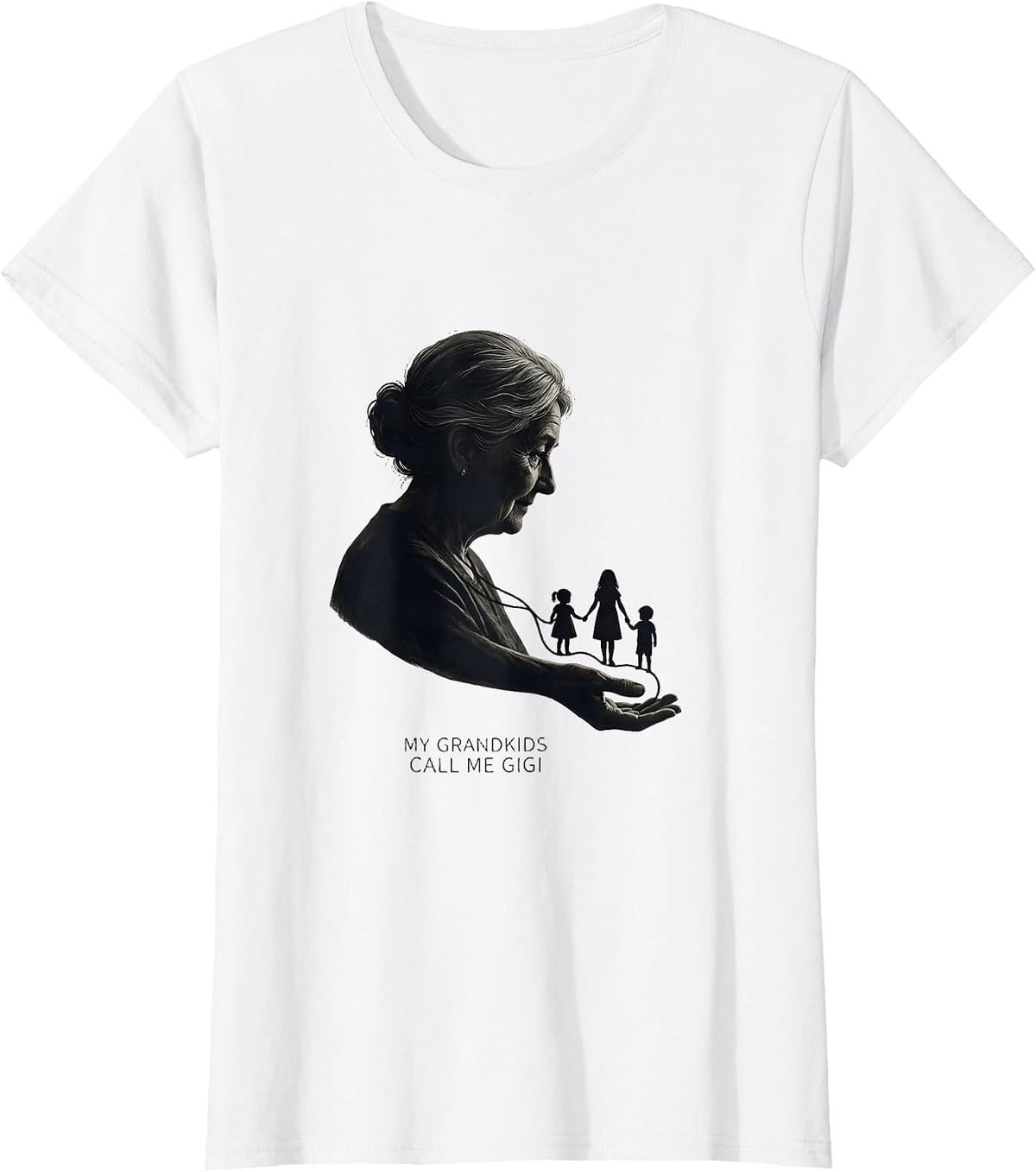 My Grandkids Call Me Gigi Sentimental Grandma Gift Family T-Shirt - White