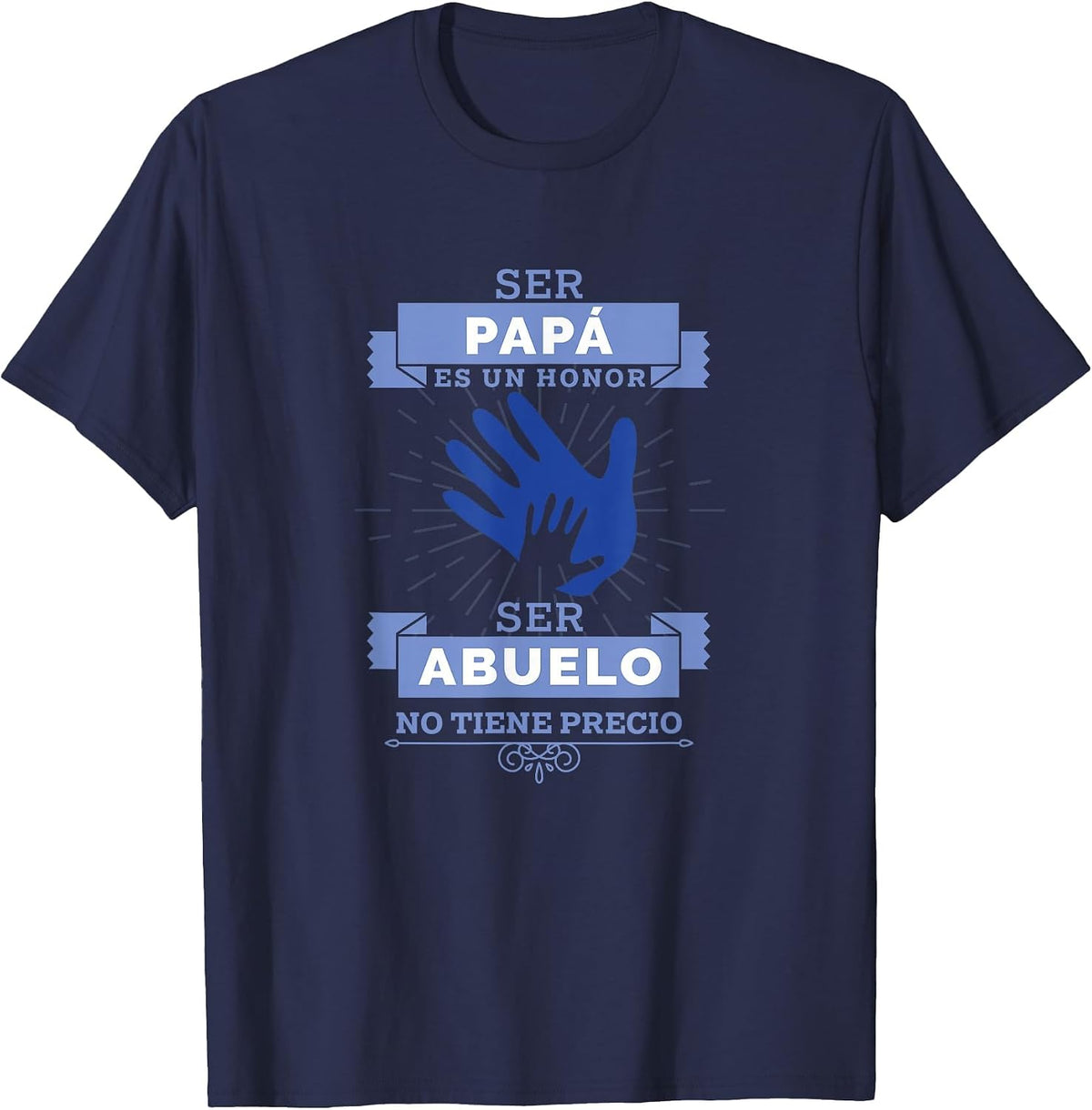 Camisa de Hombre para Padres y Abuelos este Dia del Padre T-Shirt - Navy Blue