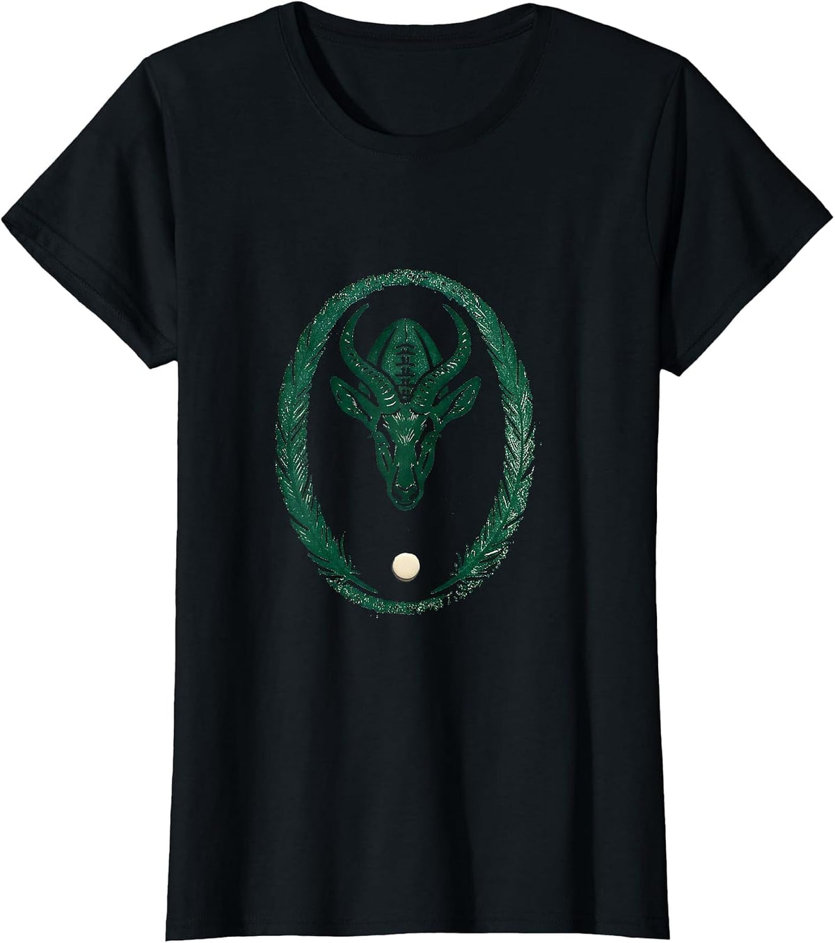 Springbok Rugby Stamp South African National Pride T-Shirt - Black