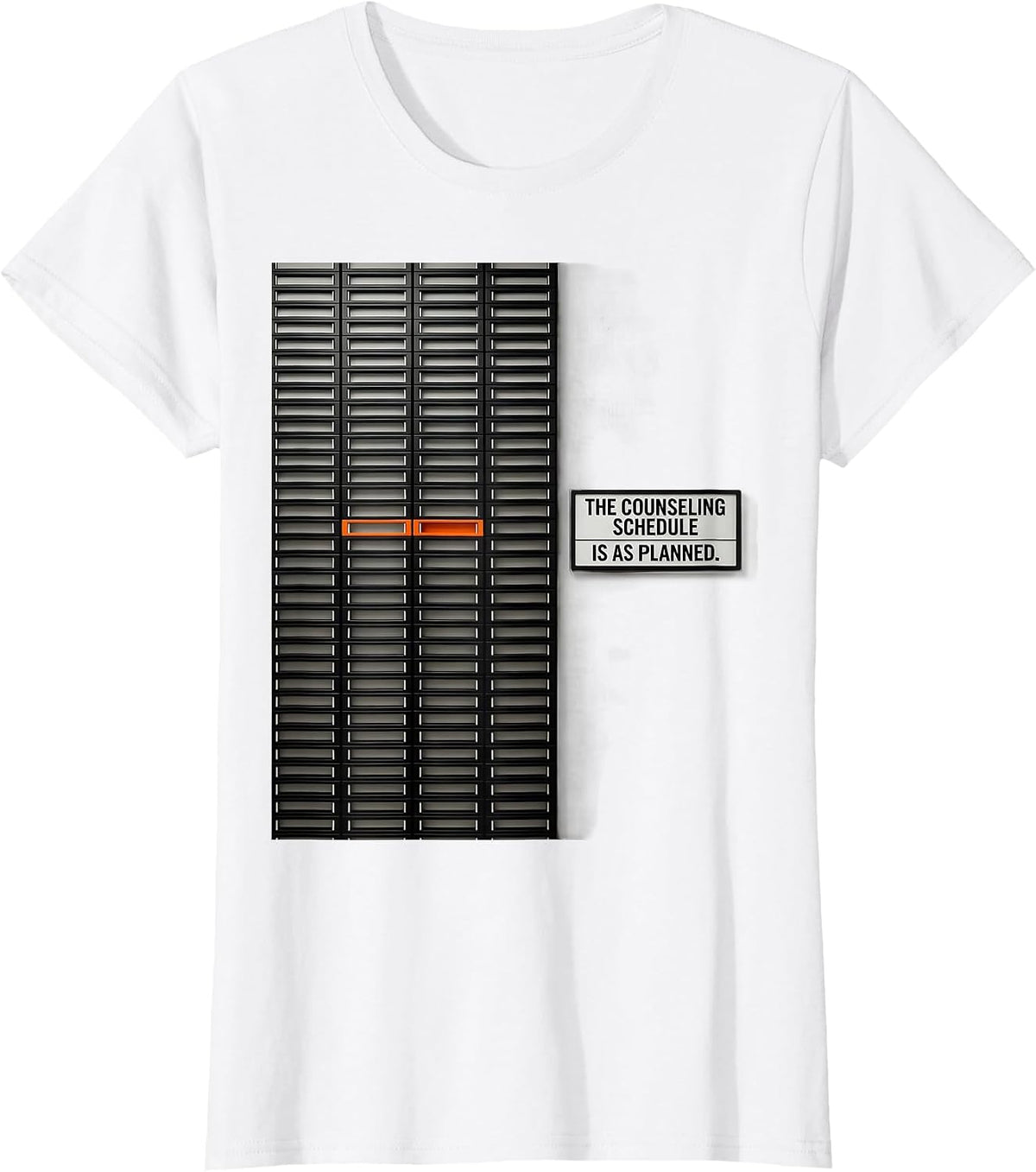 Women's The Counseling Schedule Is As Planned Groovy School T-Shirt - White