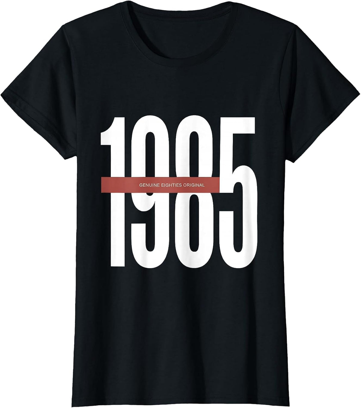 1985 Genuine Eighties Original Retro Design T-Shirt - Black