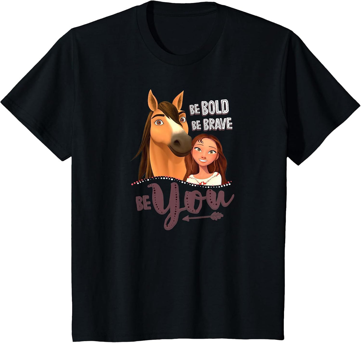DreamWorks Spirit Riding Free Be You T-Shirt - Black
