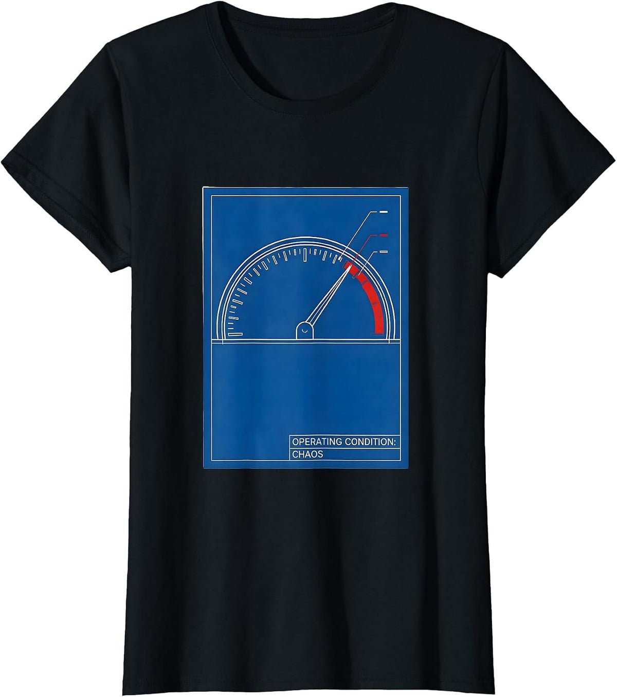 Operating Condition: Chaos Technical Blueprint Funny Chaos T-Shirt - Black