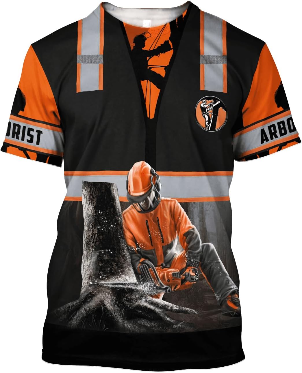 Arborist Carpenter Worker T-Shirts 3D Print Unisex Shirts Tee Short Sleeves Shirt Summer Top - C-dx-11