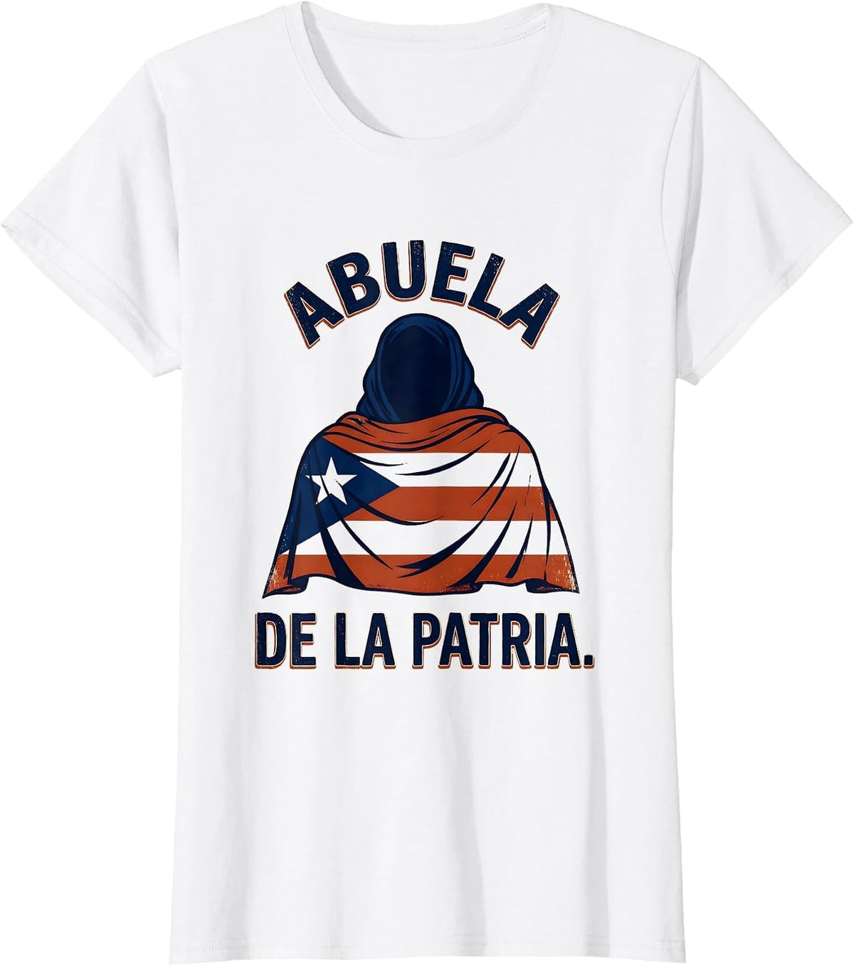Abuela De La Patria Vintage Cuban Heritage Flag Pride T-Shirt - White