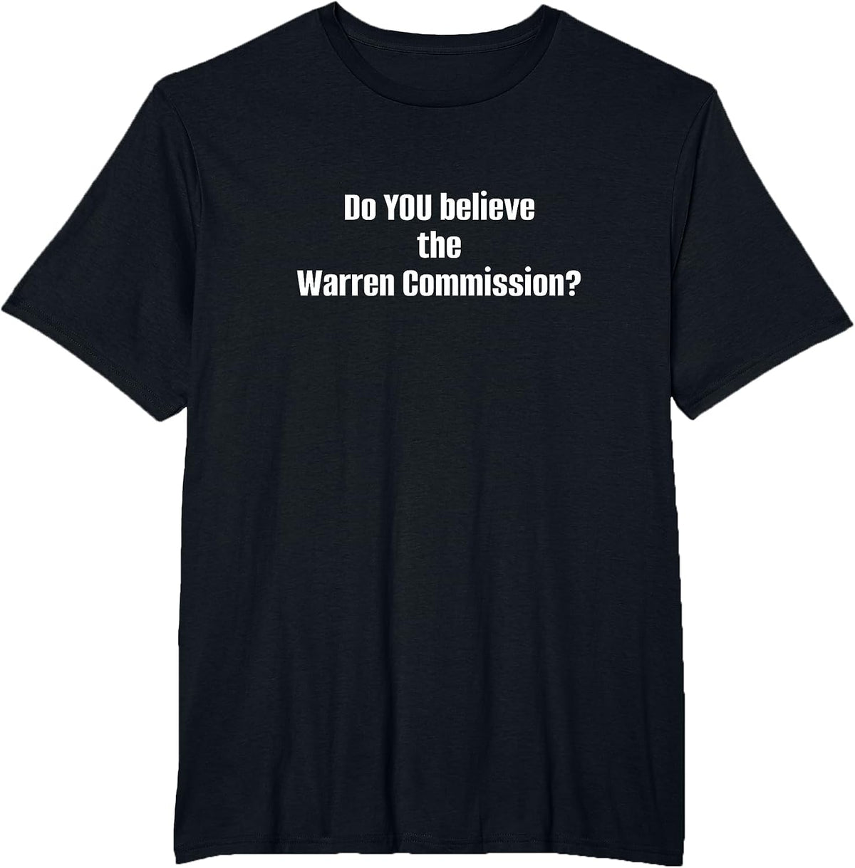 Warren Commission Inquiry JFK History Buff Conspiracy Theory T-Shirt - Black