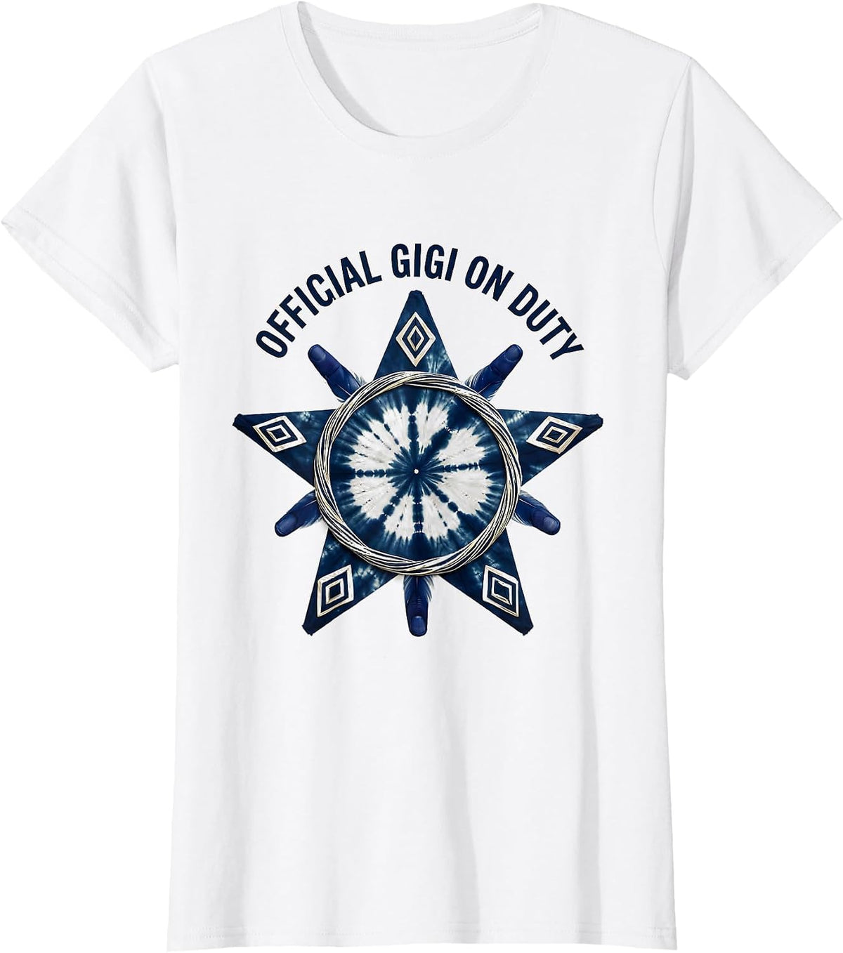 Women's Official Gigi On Duty Grandmother Design T-Shirt - White