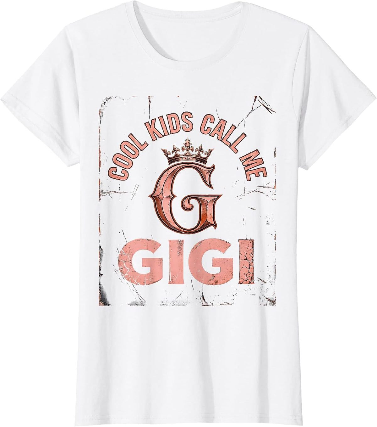 Cool Kids Call Me Gigi Grandma Design T-Shirt - White