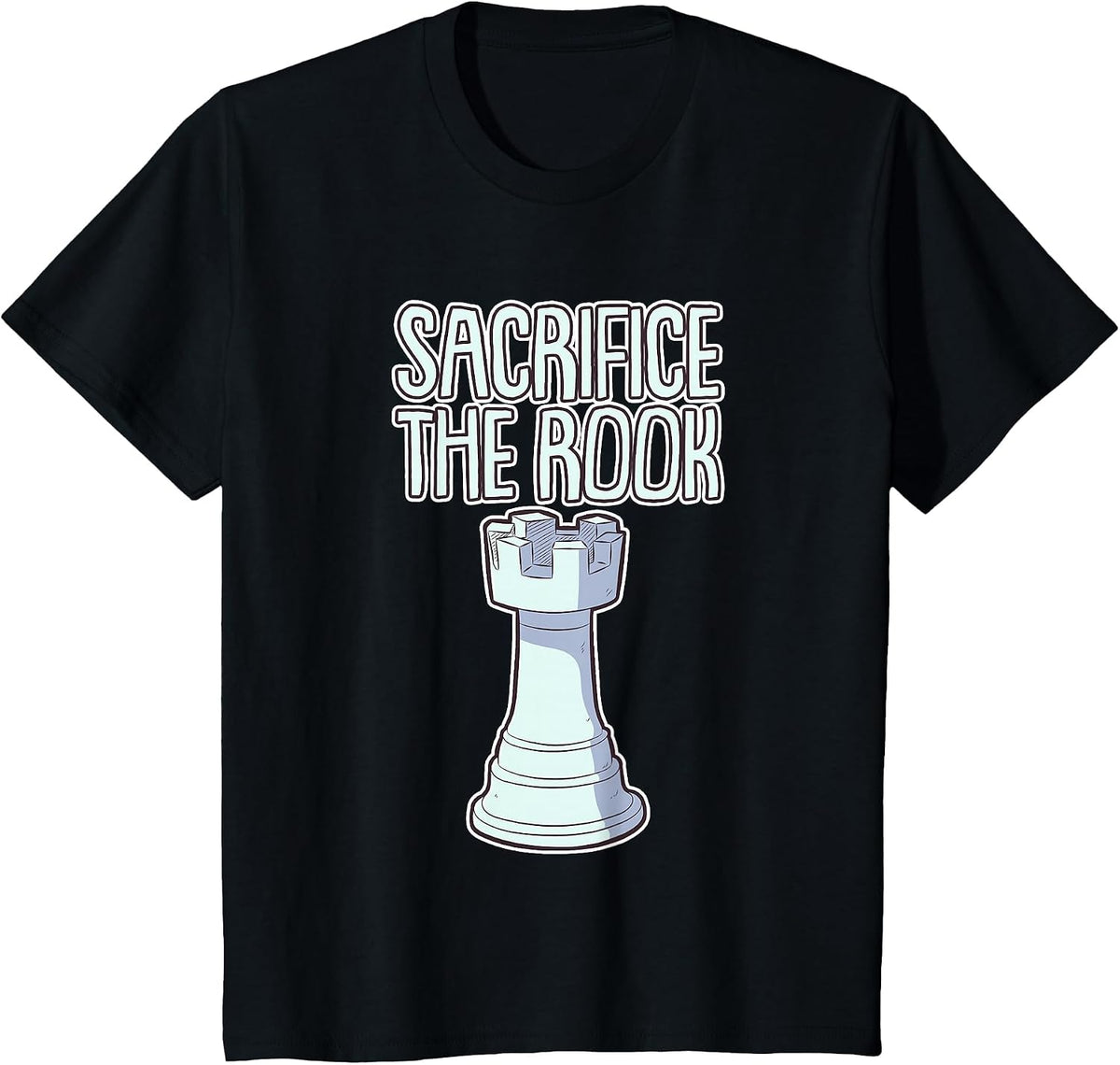 Sacrifice The Rook Chess Strategy Genius - T-Shirt - Black