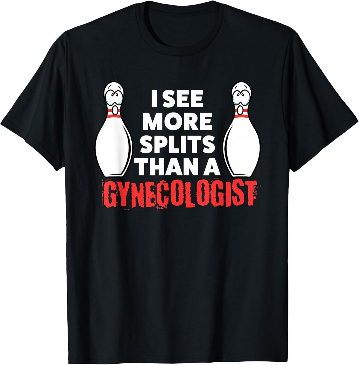 Funny Bowling Shirt for Men Husband Or Adults T-Shirt - Black