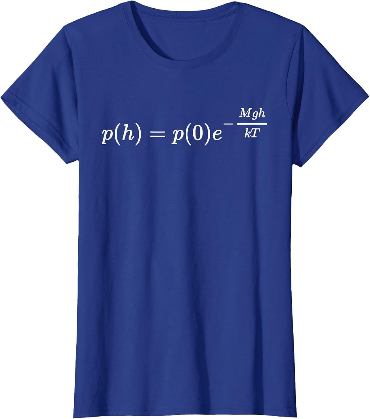 Atmospheric Pressure, Thermodynamics, Physics and Science T-Shirt - Royal Blue