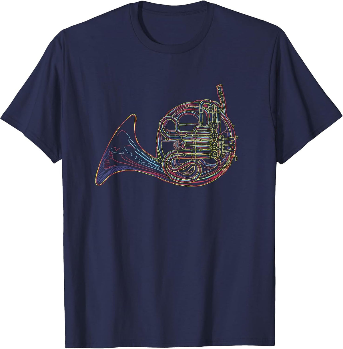 French Horn French Horn T-Shirt - Navy Blue