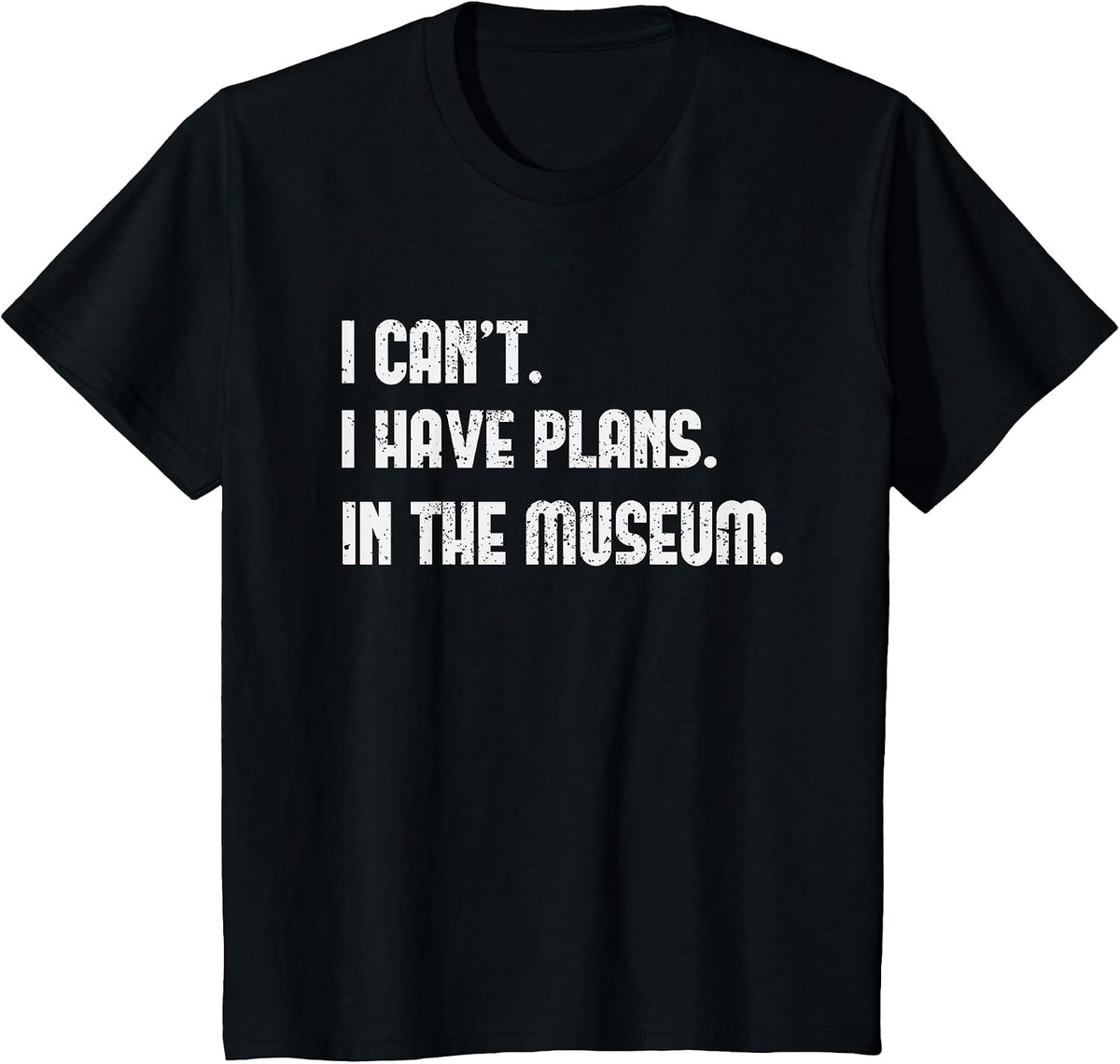 Funny Museum Art Enthusiast History Dinosaur Bugs Animal T-Shirt - Black